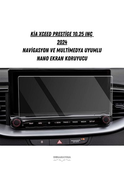 UniqAnatolia Kia Xceed Prestige 10.25 Inch 2024 Navigation and Multimedia Compatible Nano Screen Protector