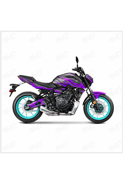 Run Grafik Shop مجموعة ملصقات مجموعة رسومات نورتون لـ YAMAHA MT-07 2020-2024 - موديل