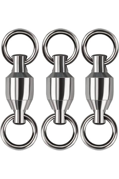 Hokkaido Top Level 6 Pieces Size 6,30-mm, 68-kg (150 Lbs),Pull Stainless Steel Ball Swivels,