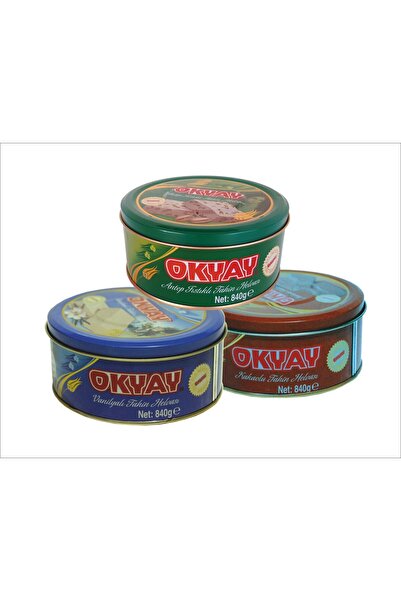 Okyay AVANTAJ PAKETİ 3'LÜ! ( 840 GR. VANİLYALI, 840 GR. KAKAOLU, 840 GR. FIST...