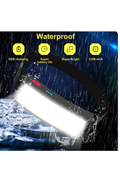 Janva profesyonel  Usb Şarjlı Geniş Açı Kafa Lambası