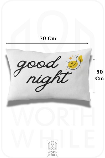 WorthWhile Good Night and Good Morning - Set of 2 50X70 Size Pillowcases