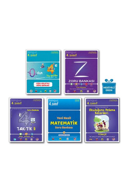 Tonguç Yayınları Tonguç 4. Sınıf Konu Anlatımlı Zoru Bankası Taktikli Full Se...