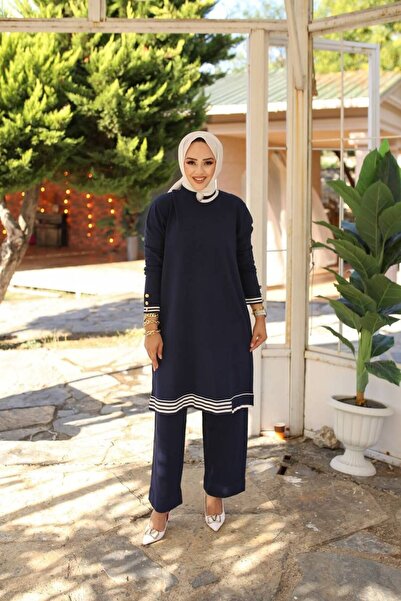 ayşe akay Set dublu de tricotaje cu pantaloni