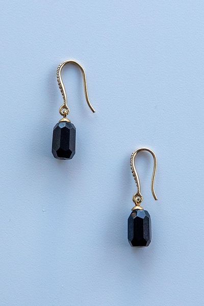 Lila Rosa Ethnic Authentic Earrings with Natural Stone Detail