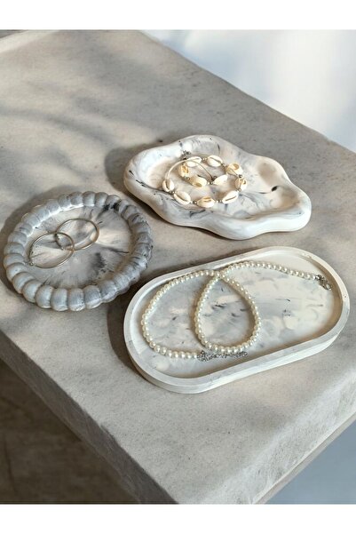 Stone Store Bubble Tabak & Dalga Bulut Tabak & Oval Takı Organizeri Sunumluk ...