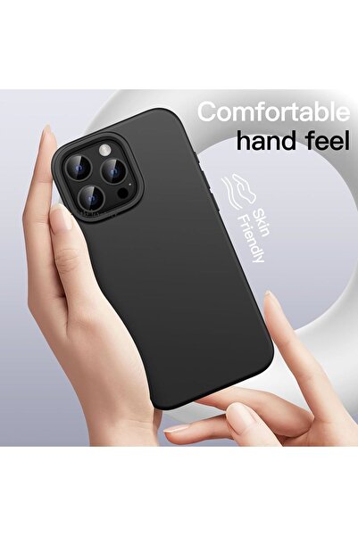 m.tk moveteck iPhone 16 Pro Case Launch Camera Protruding Protection Inside Velvet Soft Colorful Silicone Matte Feel