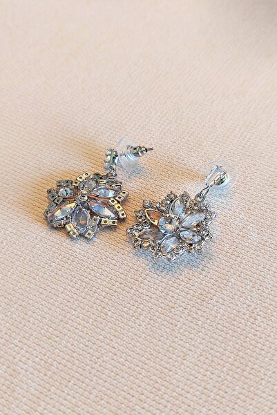 UTOPIAN Sallantı Çiçek Zirkon Küpe