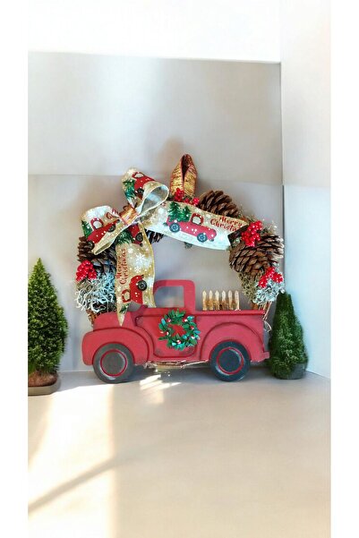 Pötikare Butik Atölye Yılbaşı Kapı Süsü Kapı Çelengi