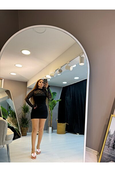 vegas Tüllü Siyah Mini Etek