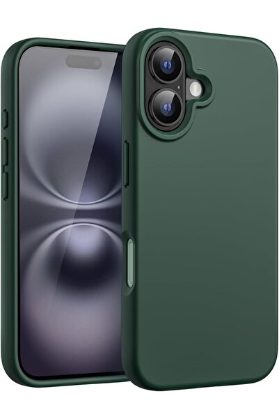 m.tk moveteck İphone 16 Plus Kılıf Lansman Kamera Çıkıntılı Korumalı içi Kadife Yumuşak Renkli Silikon Mat Hisli