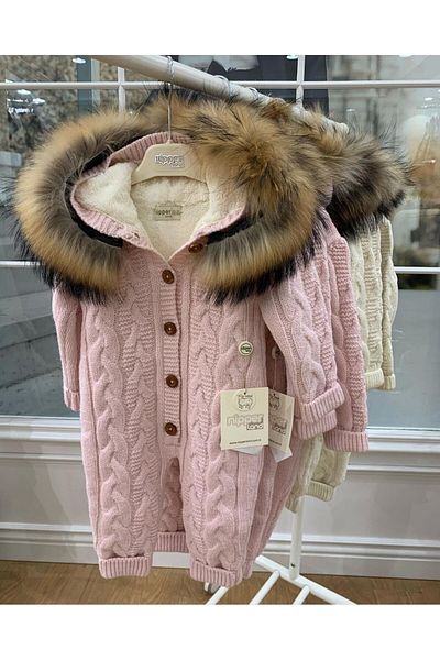 Nipperland Baby Girl Fur Jumpsuit