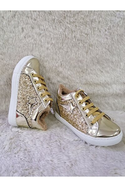 Özgür Kids ORTOPEDİK PARLAK SÜSLÜ İÇİ YÜNLÜ KIZ ÇOCUK BOT.