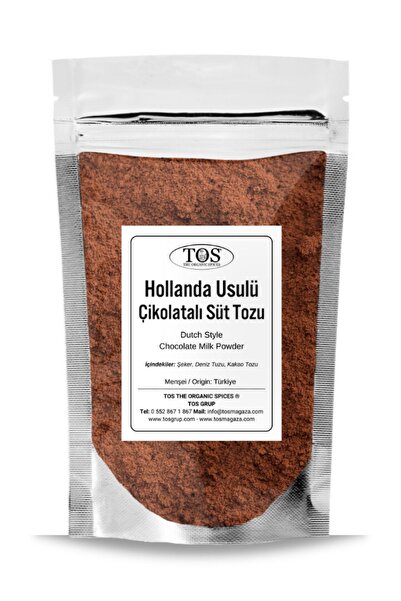 TOS The Organic Spices Hollanda Usulü Çikolatalı Süt Tozu 100 gr Dutch-style ...