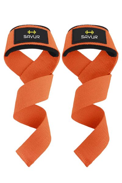 SAVUR 2 Pack Weight Lifting Straps - Padded Lifting Straps