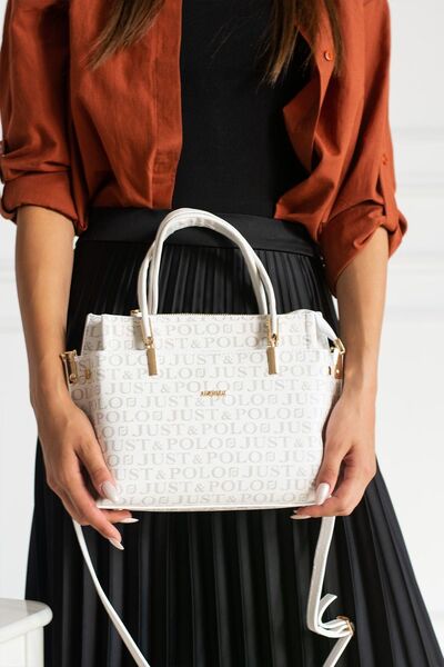Just Polo Першокласна біла жіноча сумочка JP2031
