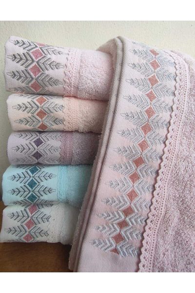 GONCA TEKSTİL Ethnic Σετ 6 τεμαχίων Lace Hand Work 30x50 cm