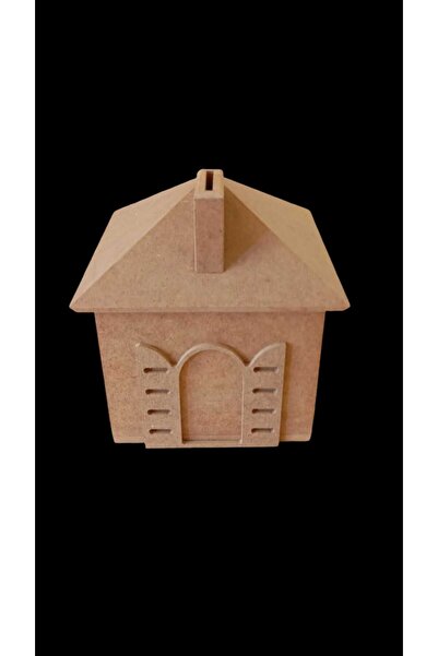 st koleksiyon hobi antika Mdf House Patterned Piggy Bank