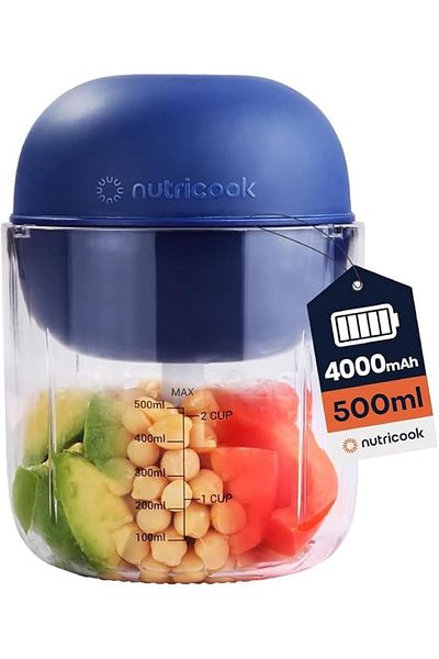 Nutricook Choppi Cordless Rechargeable Chopper 500mL CH600 - Blue