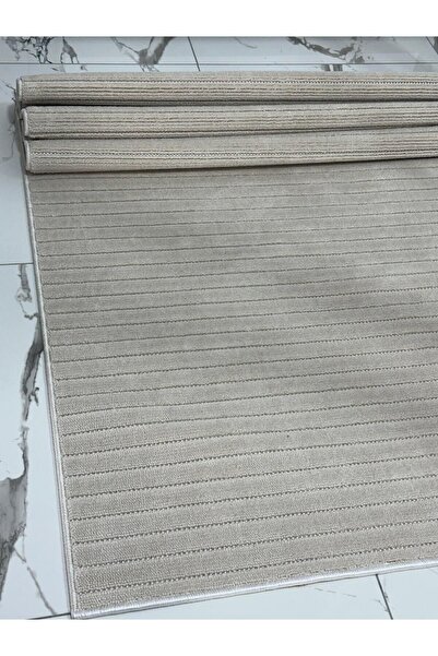 MBA VERONA 9216 Bej Yumuşak Dokulu Halı Kilim Salon Mutfak Koridor Kesme Yolluk Dokuma Halı