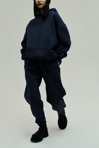 ruNadeS Γυναικείο Σετ Φούτερ Fleece Wide Fit με κουκούλα και ελαστικά πόδια - Sport
