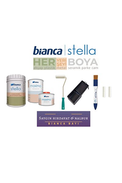 Bianca Stella Tezgah - Banyo - Zemin Boyama Seti 5-6 Metrekare - Kırık Beyaz