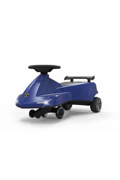 Lamborghini Swing Car Ride On with Lights and Sounds -Blue