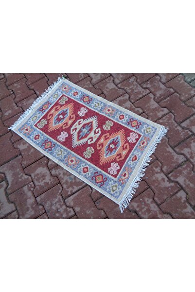 ŞAHMERDANOĞLU ŞAHMERDANOĞLU 56 X 86 Cm Uşak Yöresi, Küçük Makine Dokuma Kilim...