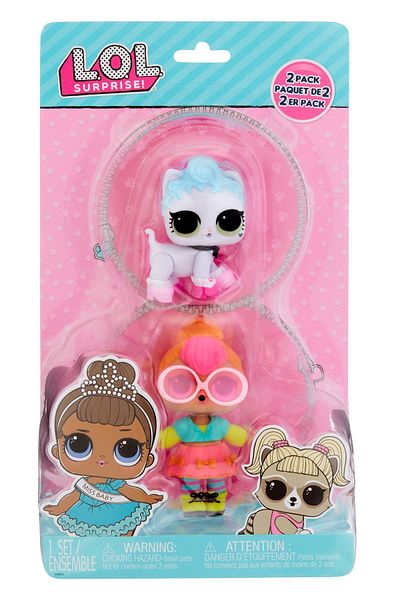 L.O.L. SURPRISE Tot & Pet (Neon Q.T. & Royal Kitty-Cat)