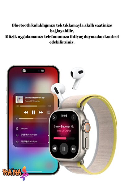 Allure soft Nfc ve Wifi Özellikli Androidli Bt Çağrı Destekli Akıllı Saat Tur...