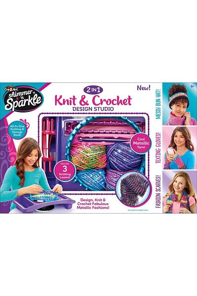 Shimmer N Sparkle 2-in-1 Kint & Crochet Creations Studio