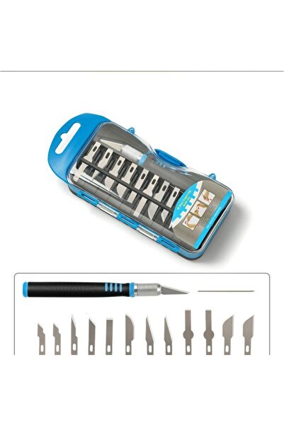 REKOTOOLS -15 Parça Hobi Neşter Bıçak Seti