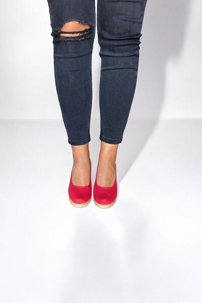 Y&D Shoes Women's Linen Espadrille – Wedge Heels, Stylish Summer Model