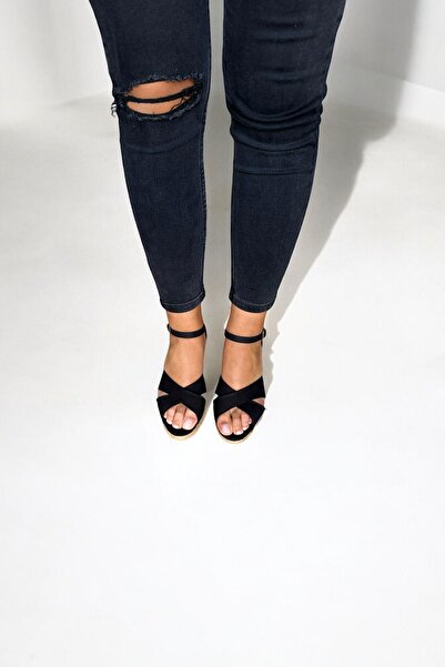 Y&D Shoes Women's Summer Cross Linen Sandals – Wedge Heel Espadrille Design