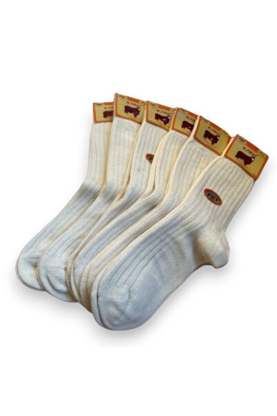 FIRAT Fırat Yün 6 Çift Kalın Kendinden Çizgili Kışlık Erkek Çorap