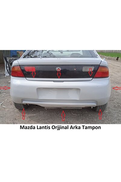 Mazda Lantis Arka Tampon Fiber Boyasız Siyah