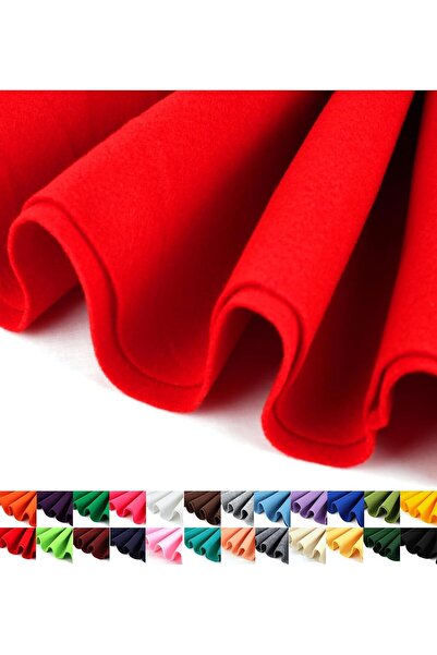 puffiber لباد أحمر رفيع مقاس 100 × 100 سم - 180 جرام لحدث الهوايات