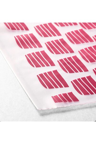 IKEA Istad Kilitlenebilir Buzdolabı Poşeti, 50parça 25x24cm 25 Adettir.21x19cm 25adet Pembe/kırmızı