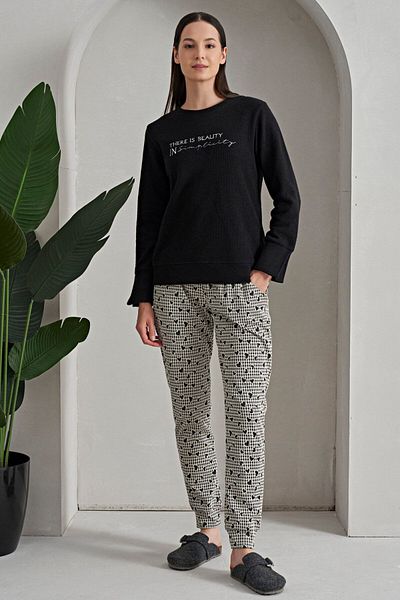Poleren 8129 Set pijamale de iarnă pentru femei