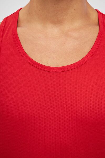 YÜKSEL IŞIK Men's Red Printed Sports Tank Top