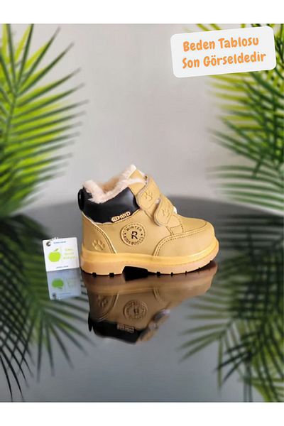 elma bebe Anatomical Wool Fur and Velcro Baby Kids Winter Boots - Size Chart Is Latest Image