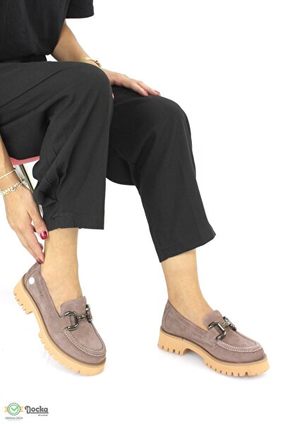 Mammamia Kadın Hakiki Deri Günlük Ortopedik Loafer Ayakkabı M25/KA3175