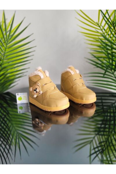 elma bebe İçi Yünlü Kürklü Anatomik Cırt Cırtlı Bebek Çocuk Kışlık Bot Ayakkabı Beden Tablosu Son Görseldedir.