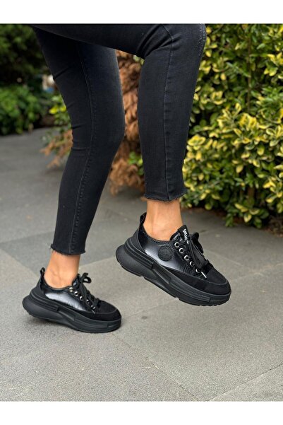 DİVA Diva Siyah Paraşüt Kumaş Kadın Günlük Spor