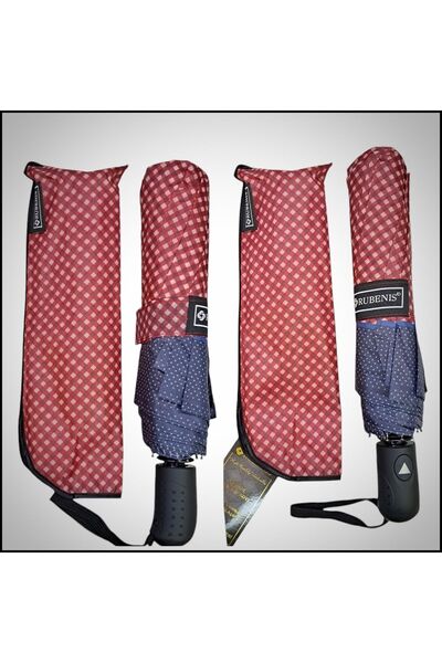 Rubenis Kaliteli 3 Kırmalı 10 Telli Otomatik Açılır Şemsiye