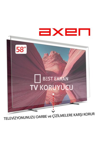 Axen 58" inç 147 EKRAN Kırılmaz Tv KORUYUCU