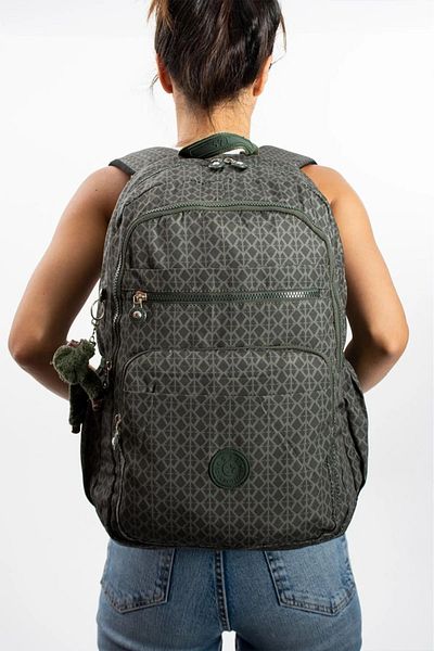 Alanç Gift Unisex Mega Size Khaki Patterned Waterproof Ultra Light Multi-Compartment Travel and School Backpack