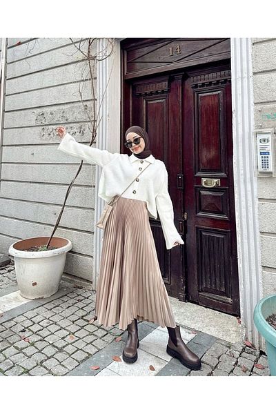 Trend Marfa Hijab πλισέ φούστα