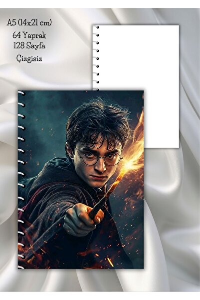 daily notebook Harry Poter Çizgisiz Okul Defteri,64 Yaprak,a5 (15X21 CM)