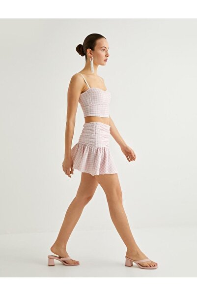 Koton Women's Ruffled Mini Skirt